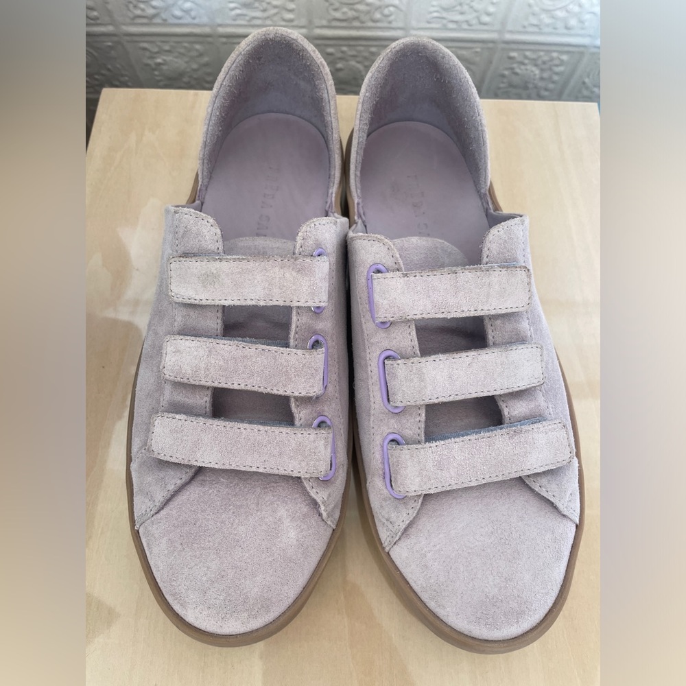Freda Salvador Lavender Suede Libby D’Orsay Sneaker New no box
